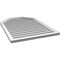 Ekena Millwork Octagonal Top Surface Mount PVC Gable Vent w/ 2"W x 1-1/2"P Brickmould Frame, 30"W x 42"H GVPOT30X4202SF - alternate 4